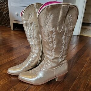 Gold Shimmer Boutique Boots